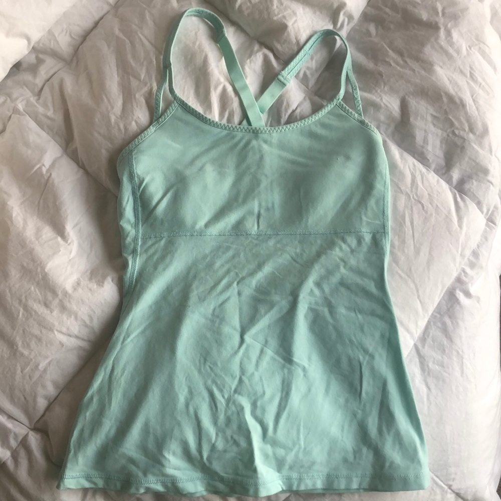 Lucy light teal workout tank